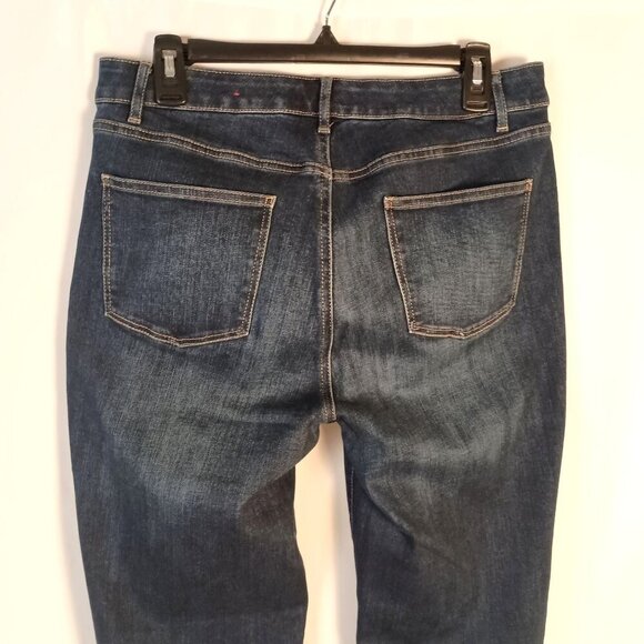 Talbots Bootcut Jeans Size 10 Simply Flattering 5 Pocket Dark Wash - Picture 3 of 6